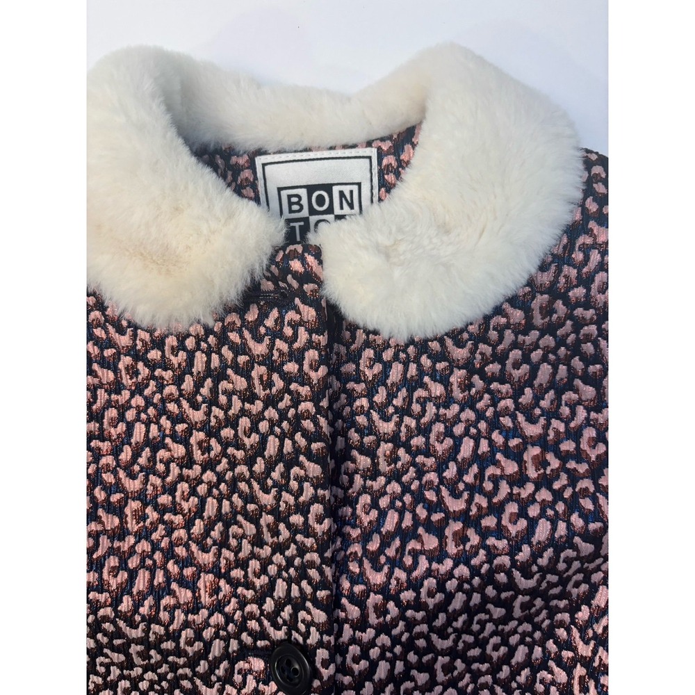 Bonton Padded Coat with Faux Fur Collar - Picture 8 of 10